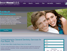 Tablet Screenshot of drbrenthicks.com